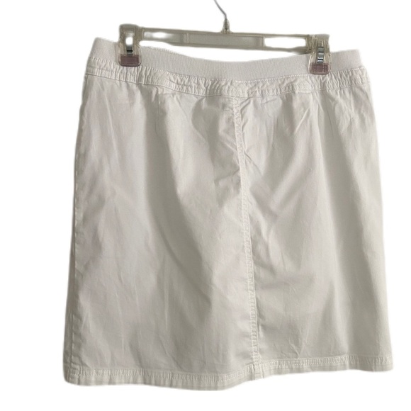 Karen Scott Classic White Skort Stretch Waistband 2 Pockets Size 6 - Picture 2 of 12